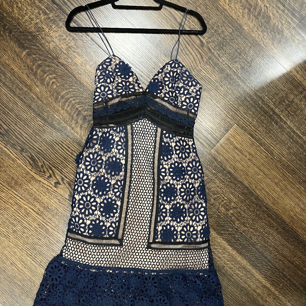Self Portrait Lace midi dress